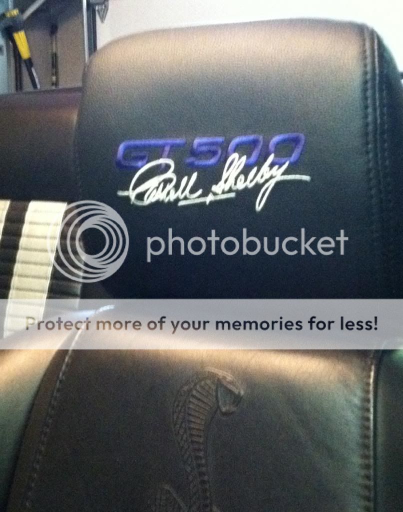 GT500 Custom Embroidered Headrests Ford Shelby GT500 Forum
