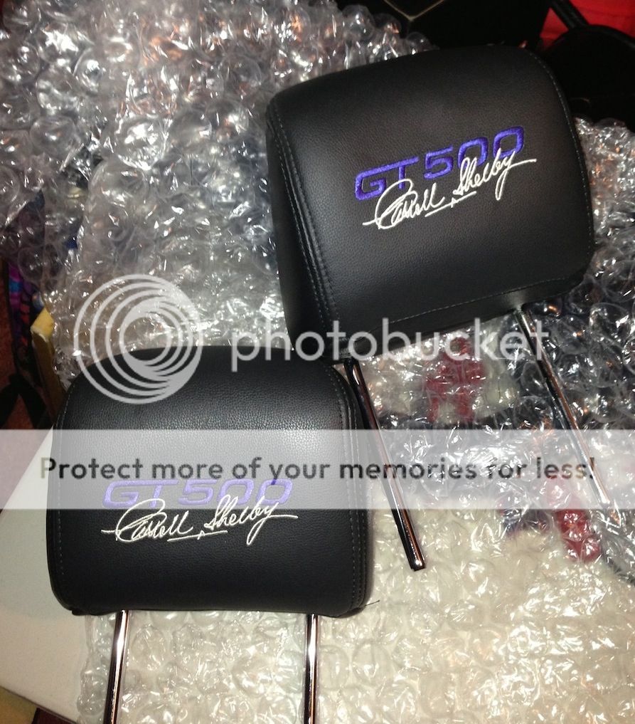 GT500 Custom Embroidered Headrests Ford Shelby GT500 Forum