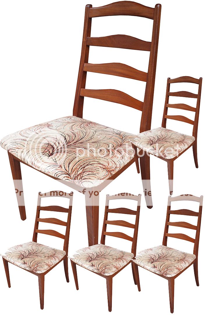 4 x Vintage G Plan Teak 70s Dining Chairs Retro Furniture Atomic 20th