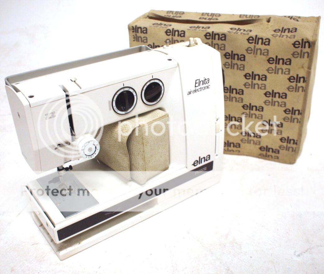 Small Vintage Elna Elnita Air Electronic Sewing Machine Accessories