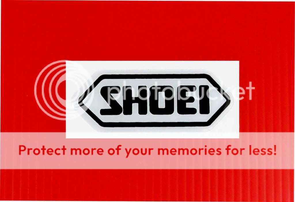 shoei helmet racing yamaha honda suzuki sport bike decal emblem